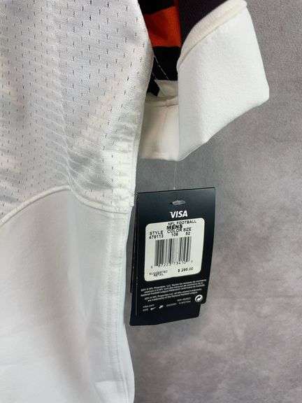 Cleveland Browns Nike white jersey with brown letters, size 52