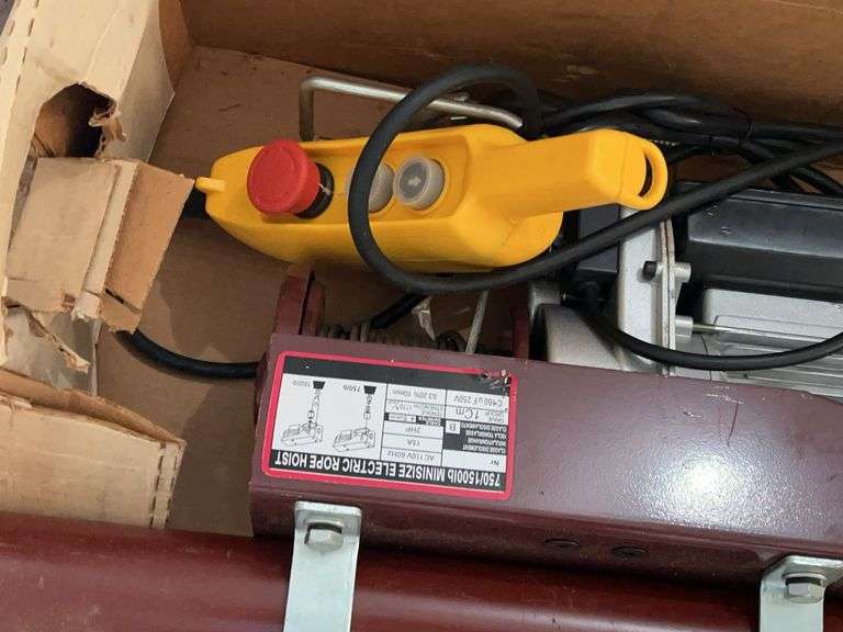 750/1500 Mini Size Electric Rope Hoist