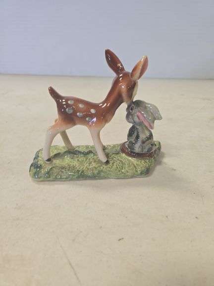 BAMBI AND RABBIT FIGURINE