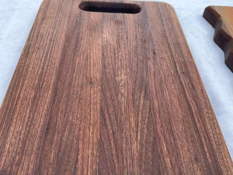 (2) Homemade Wooden Charcuterie Boards