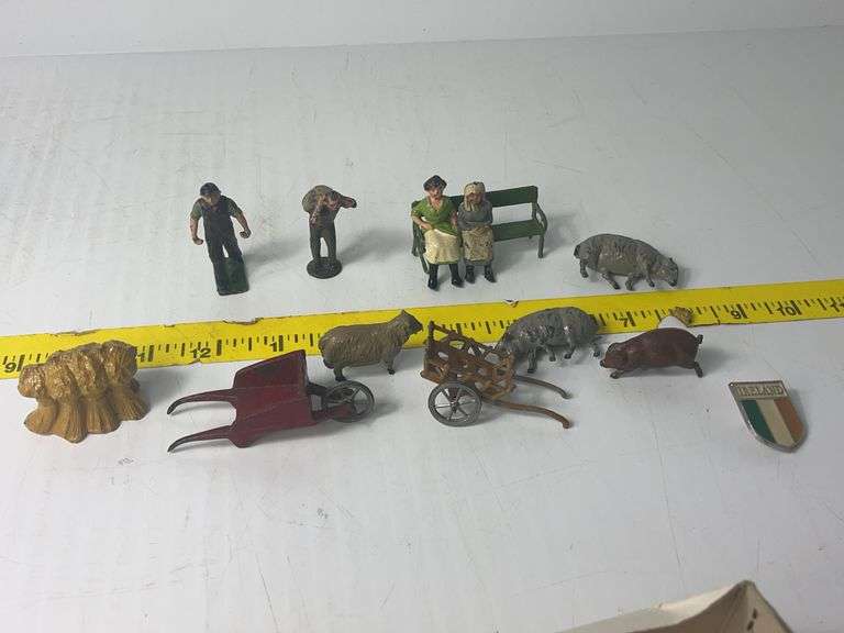 Early Cast Iron Britains Figures "Irish Farm"