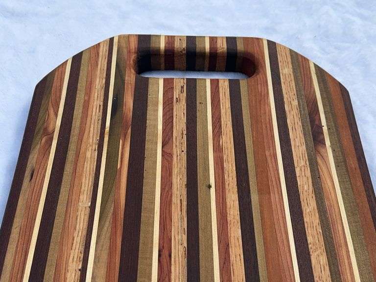 (2) Homemade Wooden Charcuterie Boards