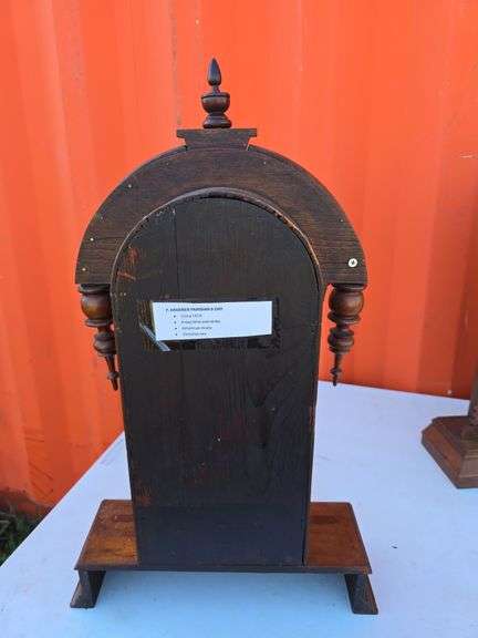 1874 F. KROEBER PARISIAN 8 DAY MANTLE CLOCK RUNS, NO KEY