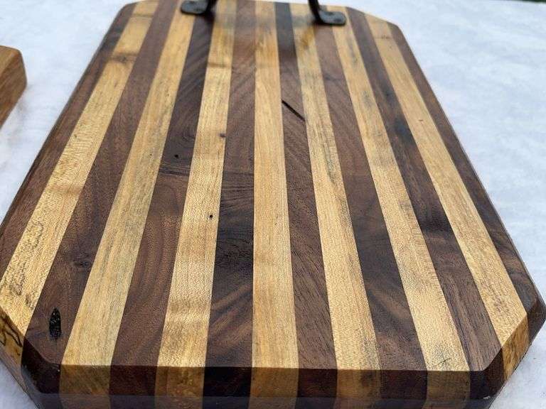 (2) Homemade Wooden Charcuterie Boards