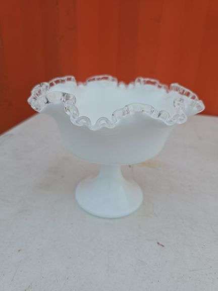 FENTON SILVER CREST COMPOTE