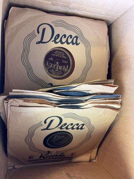 (2) boxes of Victrola records - see photos