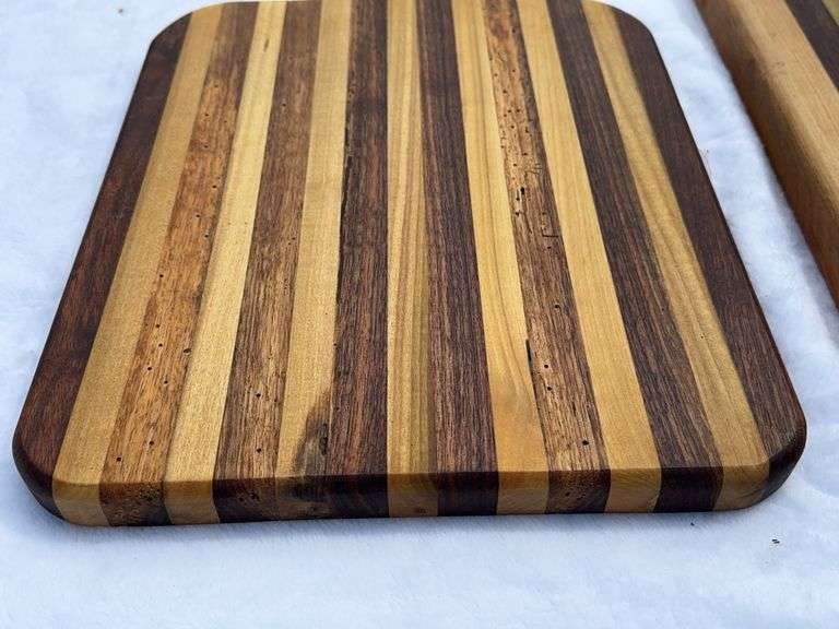 (2) Homemade Wooden Charcuterie Boards