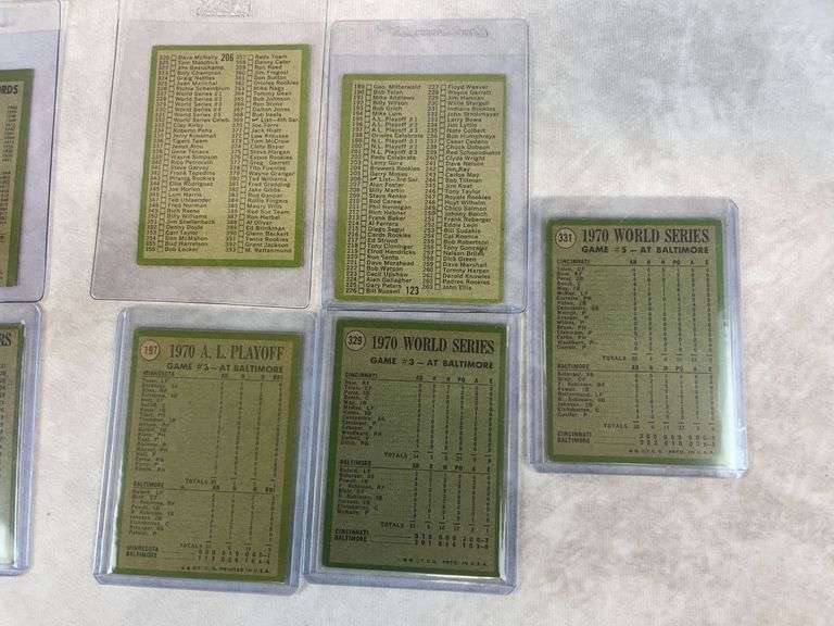1971 Topps baseball Leaders, Checklists & Play Offs, Team cards