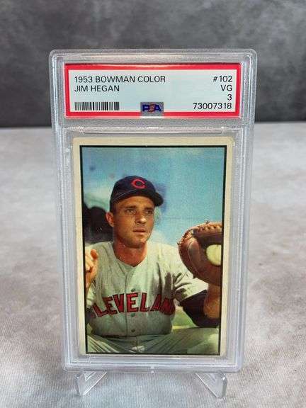 1953 Bowman Color #102 Jim Hegan PSA 3