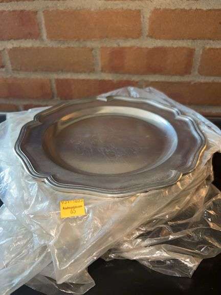 Assortment of Pewter Plates
