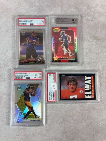 4 Card Graded Lot- Football