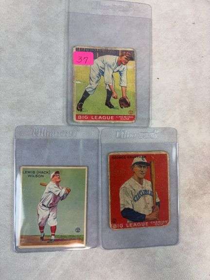 1933 Goudey: Joe Cronin, George Grantham, Hack Wilson (Rookies), fair