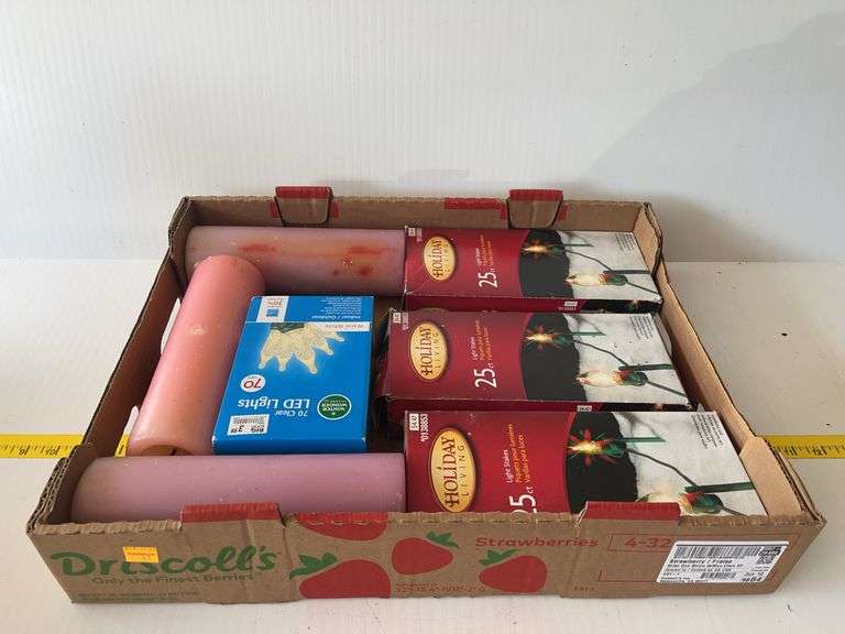 Christmas LED Lights, Light Stakes, Candles