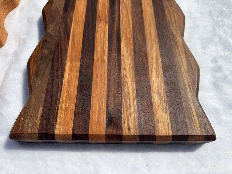 (2) Homemade Wooden Charcuterie Boards