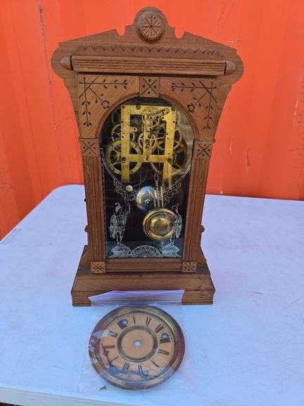 GILBERT ERSA 1885 MANTLE CLOCK WORKS