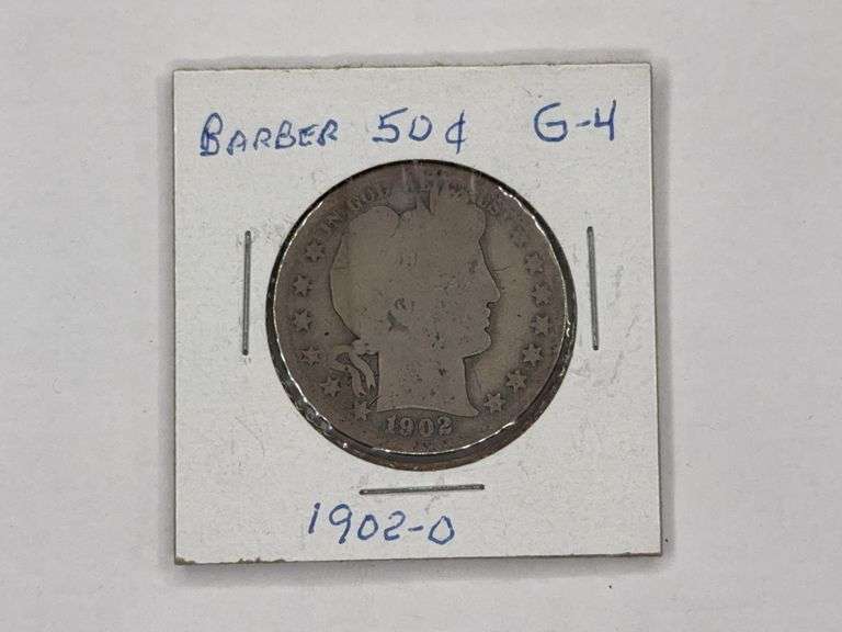 1902-O Barber Half Dollar