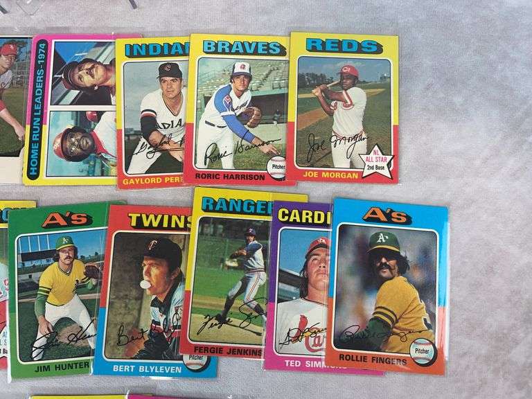 (24) 1970's Topps Baseball Cards - Carew, Parker, Hunter & Others