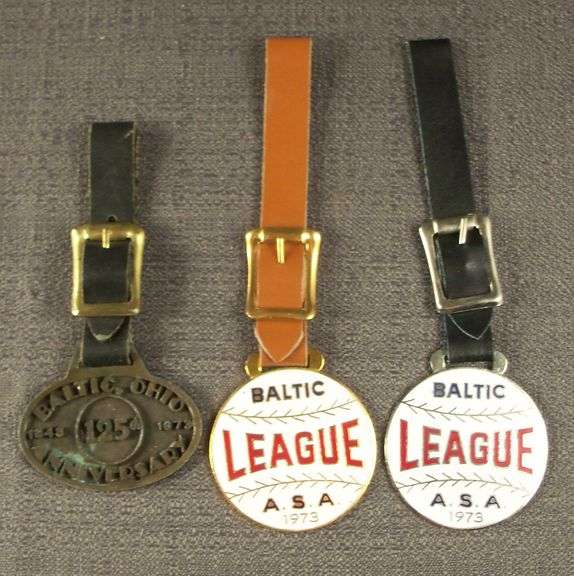 1973 Baltic Ohio Lot of 3 Watch Fobs
