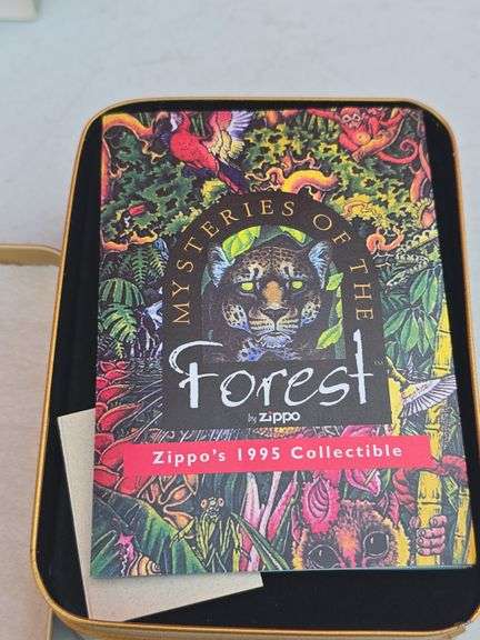 1995 ZIPPO HIDDEN ANIMALS LIGHTER IN TIN BOX NEW