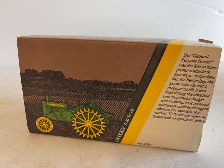 John Deere 1928 model "GP" die-cast standard tractor - 1/16 scale, dirty