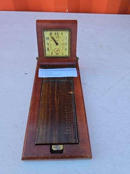 NEW HAVEN DESKTOP CLOCK/ADDRESS BOOK WORKS