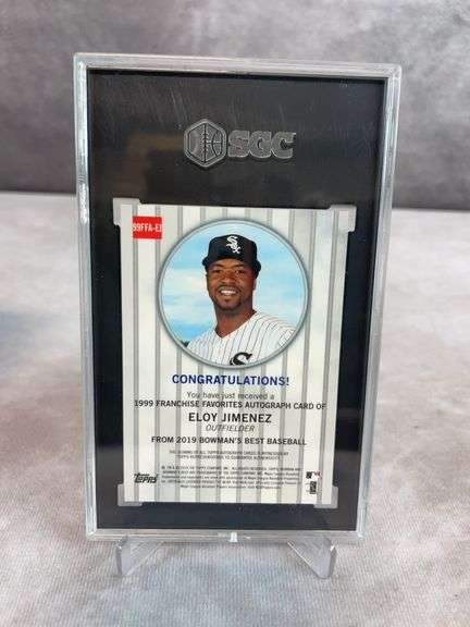 2019 Bowman's Best Eloy Jimenez RC Auto #/60 SGC 9.5 w/ 10 Auto