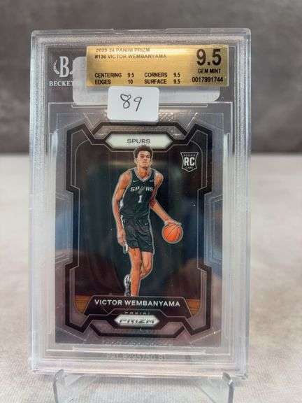 2023 Panini Prizm Victor Wembanyama ROOKIE #136 BGS 9.5 GEM MINT