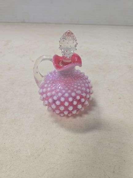 FENTON HOBNAIL CRANBERRY CRUET