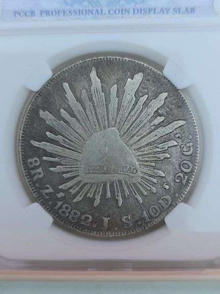 1882 MEXICO 8 REALE REPRODUCTION COIN