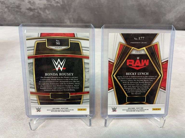 7 Card WWE Womens Wrestlers Lot - All Prizms - Ronda Rousey, Becky Lynch, Chyna +