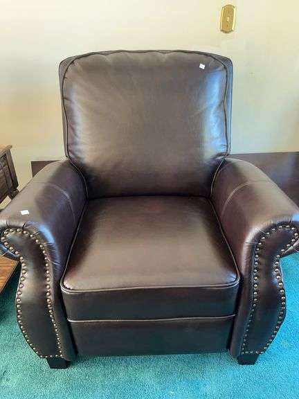 Leather Pushback Recliner