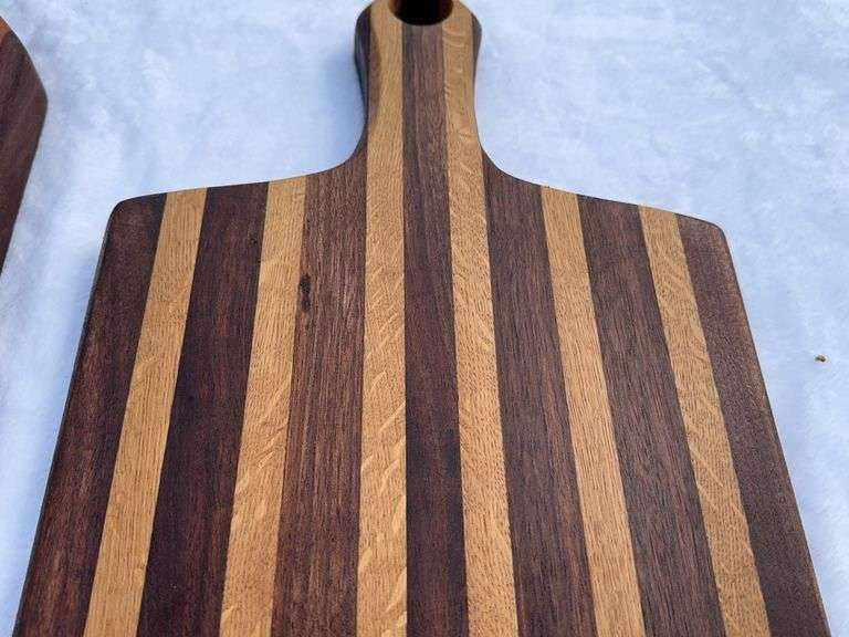 (2) Homemade Wooden Charcuterie Boards