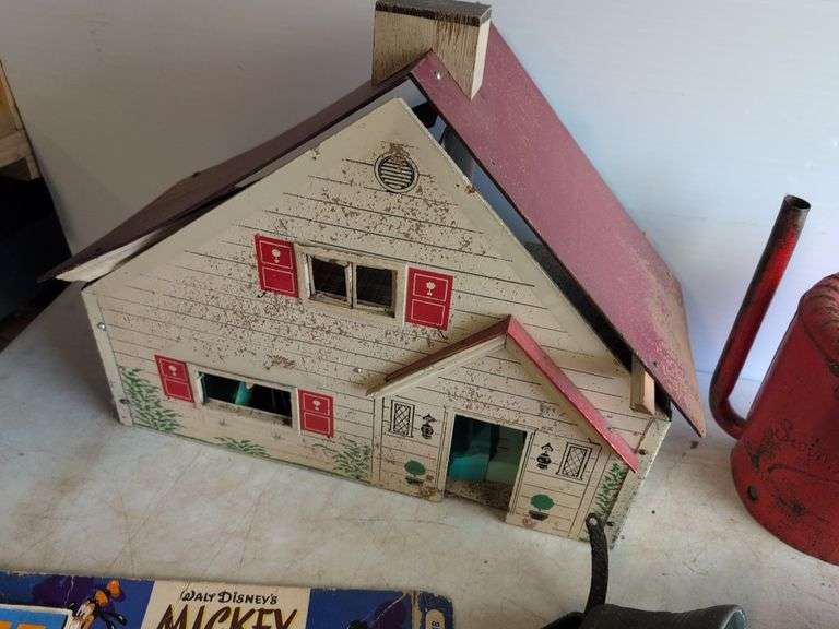 Small metal bell, watering can, and more