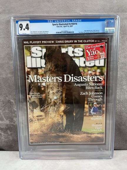 Tiger Woods Sports Illustrated - Masters Disasters- CGC 9.4