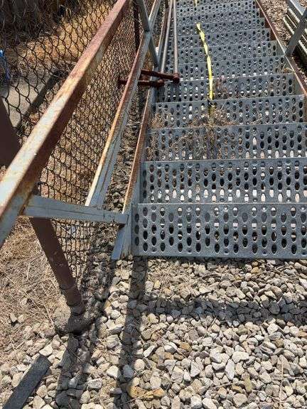 Metal Stairs w/Railings 132”L 39”W