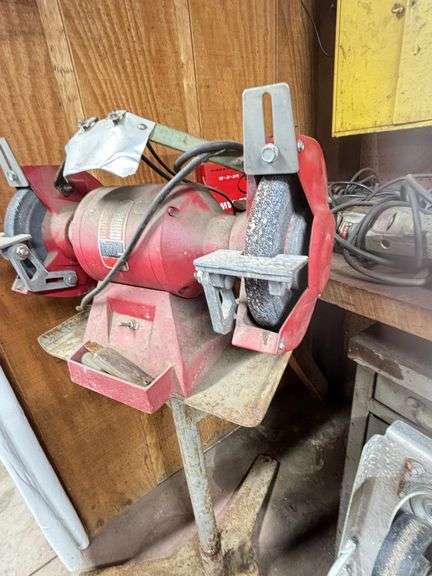Milwaukee Electric Grinder on Stand