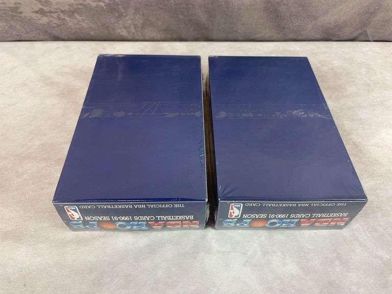 (2) 2990-91 Hoops Series 1 Factory Sealed Wax Boxes