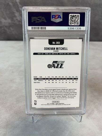 2017 Panini Hoops #263 Donovan Mitchell RC PSA 10