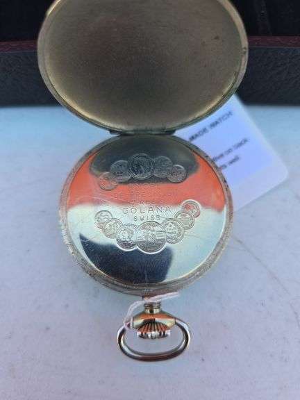 GOLANA 17 JEWEL SWISS WINDUP POCKET WATCH WORKS