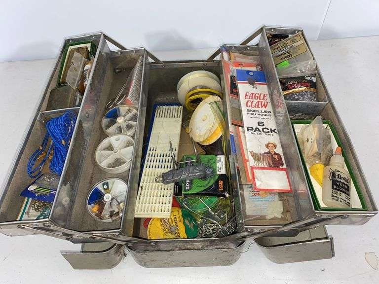 Eagle Lock Tackle Box With Fishing Gear