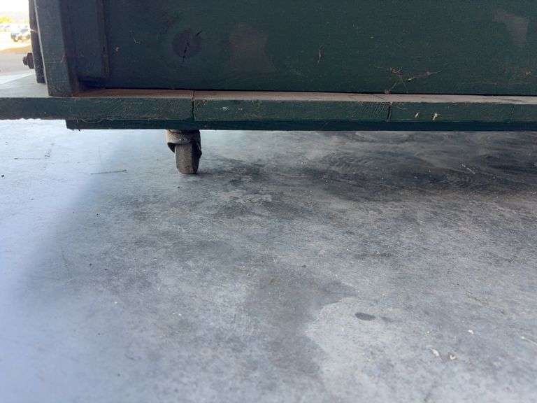 Green cart - 42" long, 27" deep, and 19" tall