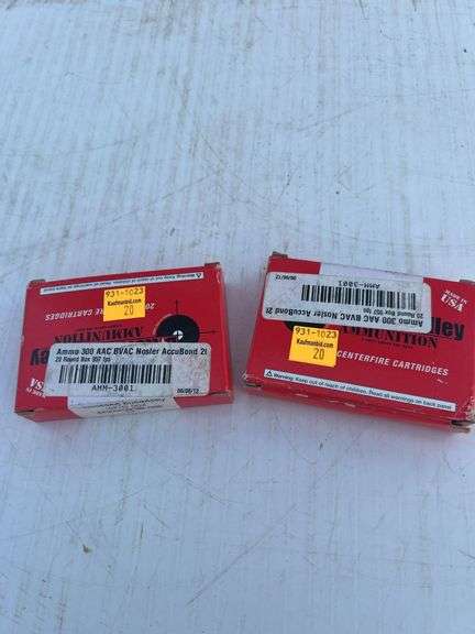 (2) Boxes 300 AAC Blackout Ammunition