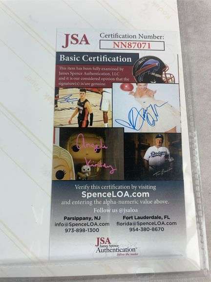 Michael Brantley signed color 9x12 action photo, JSA