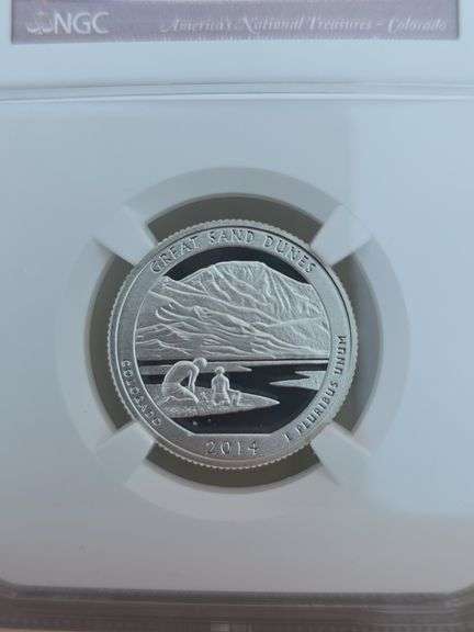 2014S GREAT SAND DUNES SILVER QUARTER NGC PF69 ULTRA CAMEO