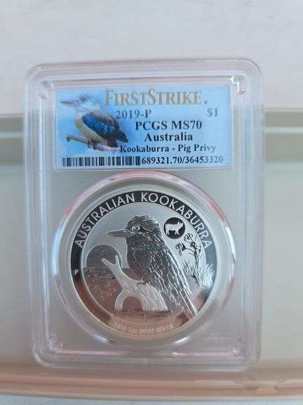 2019P AUSTRALIAN SILVER KOOKABURRA PCGS MS70