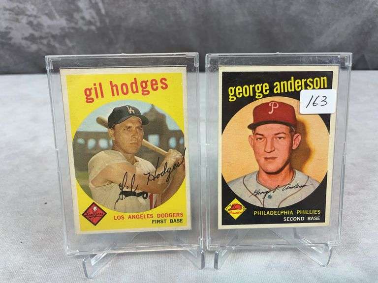 1959 Topps Sparky Anderson (RC) and Gil Hodges