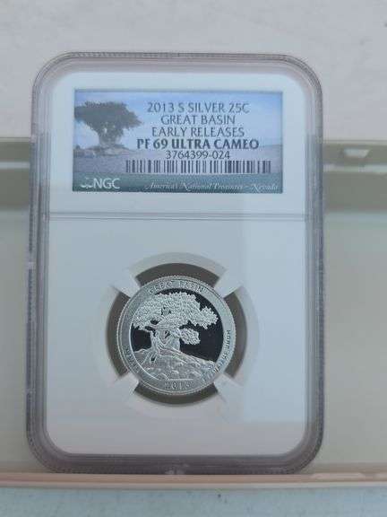 2013S GREAT BASIN SILVER QUARTER NGC PF69 ULTRA CAMEO