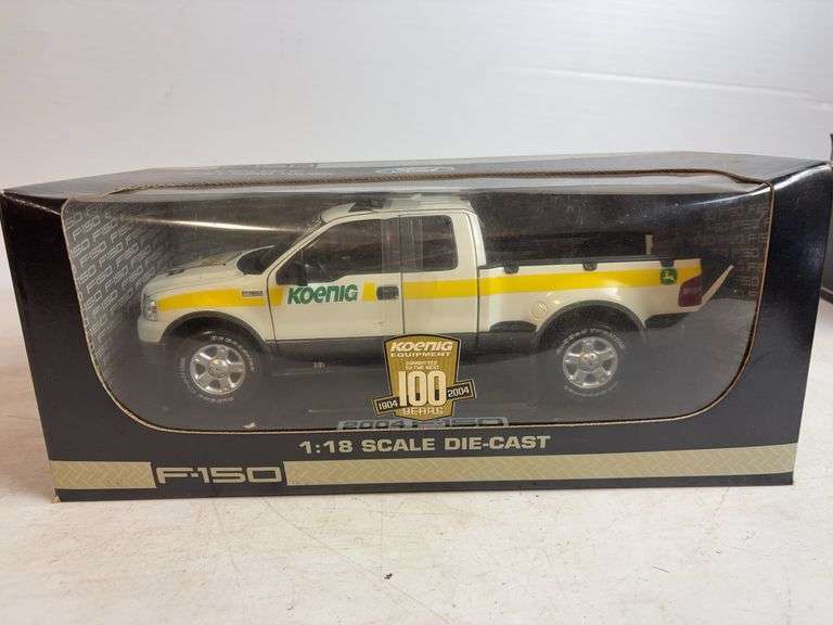 (2) F-150 diecast model pickup trucks - 1/18 scale, dirty