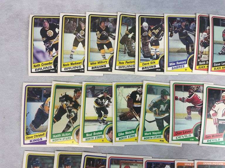 1984-1985 O.P.C. Hockey cards, no duplicates, over 50 cards w/ Gretzky