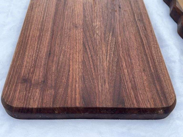 (2) Homemade Wooden Charcuterie Boards